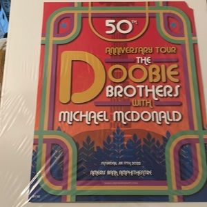 The DOOBIE BROTHERS 50th Anniversary Tour w/ Michael McDonald Poster Alpharetta